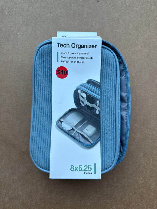 U Brands® Dual Zip Canvas Tech Pouch,