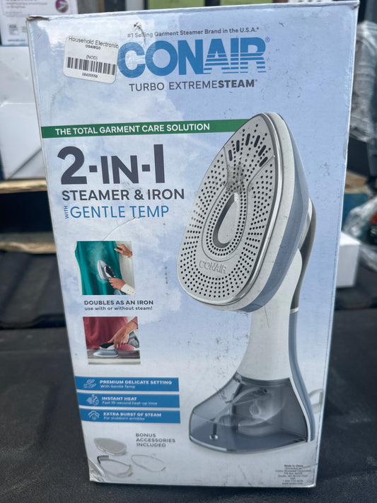 Conair 2-in-1 Steamer & Iron with Gentle Temp