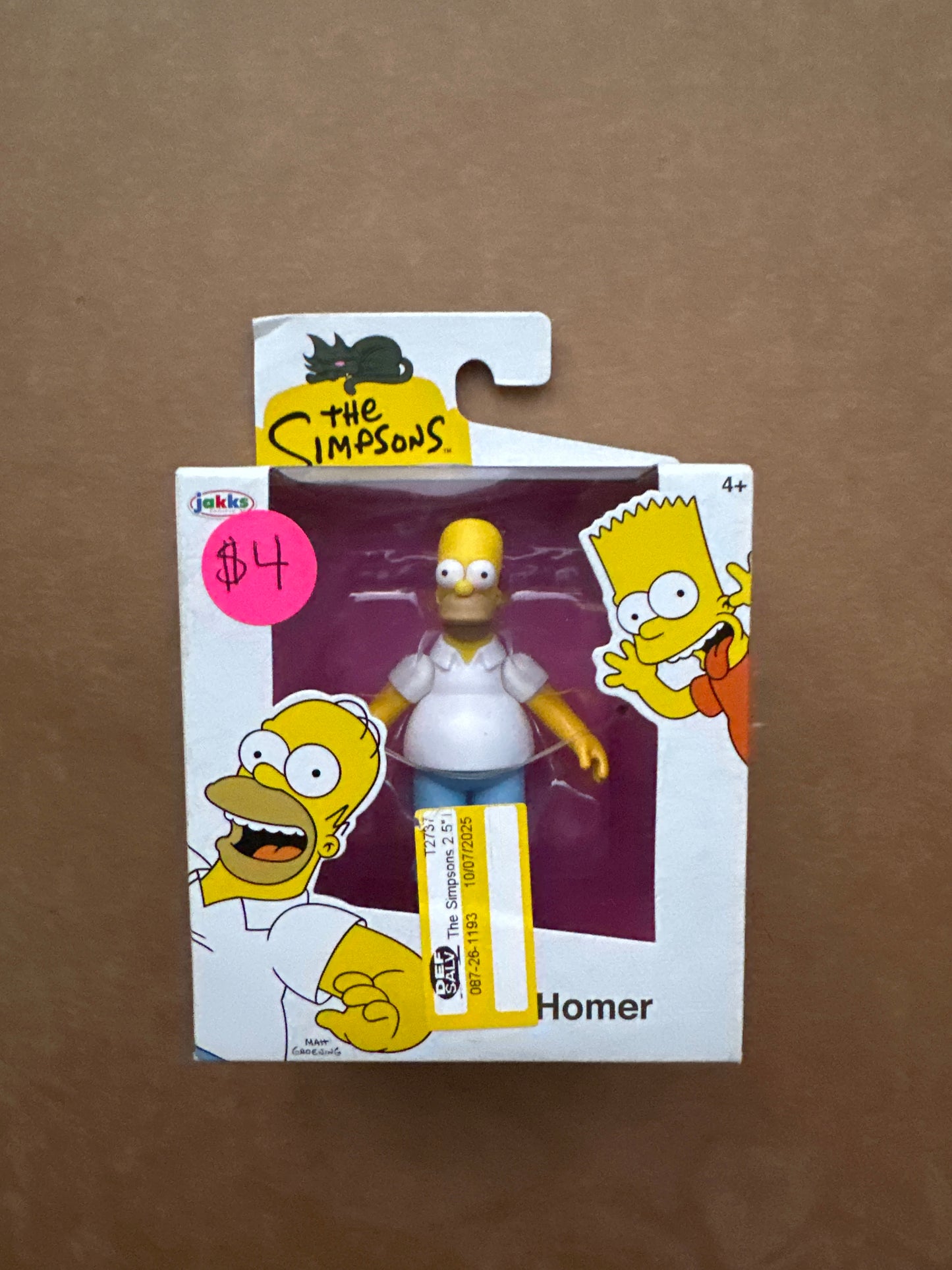 The Simpsons 2.5 inch Tall Scaled Collectible Homer Simpson Action Figure for Child Ages 4+