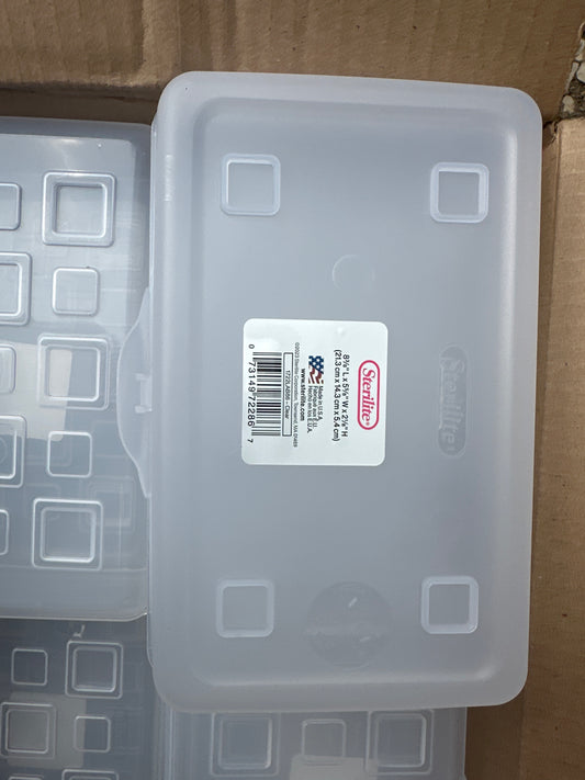 Sterilite Small Pencil Box Plastic, Clear