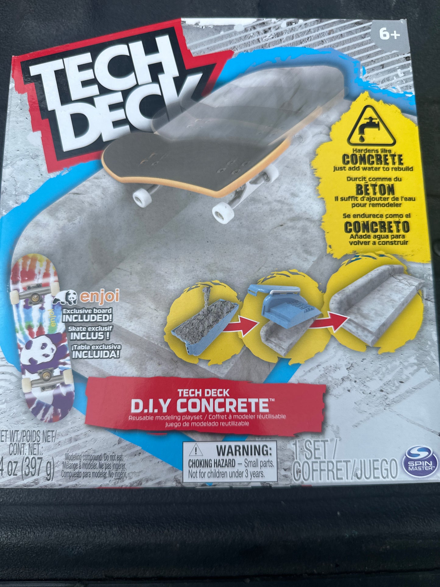 TECH DECK DIY Concrete Reusable Modeling Playset
