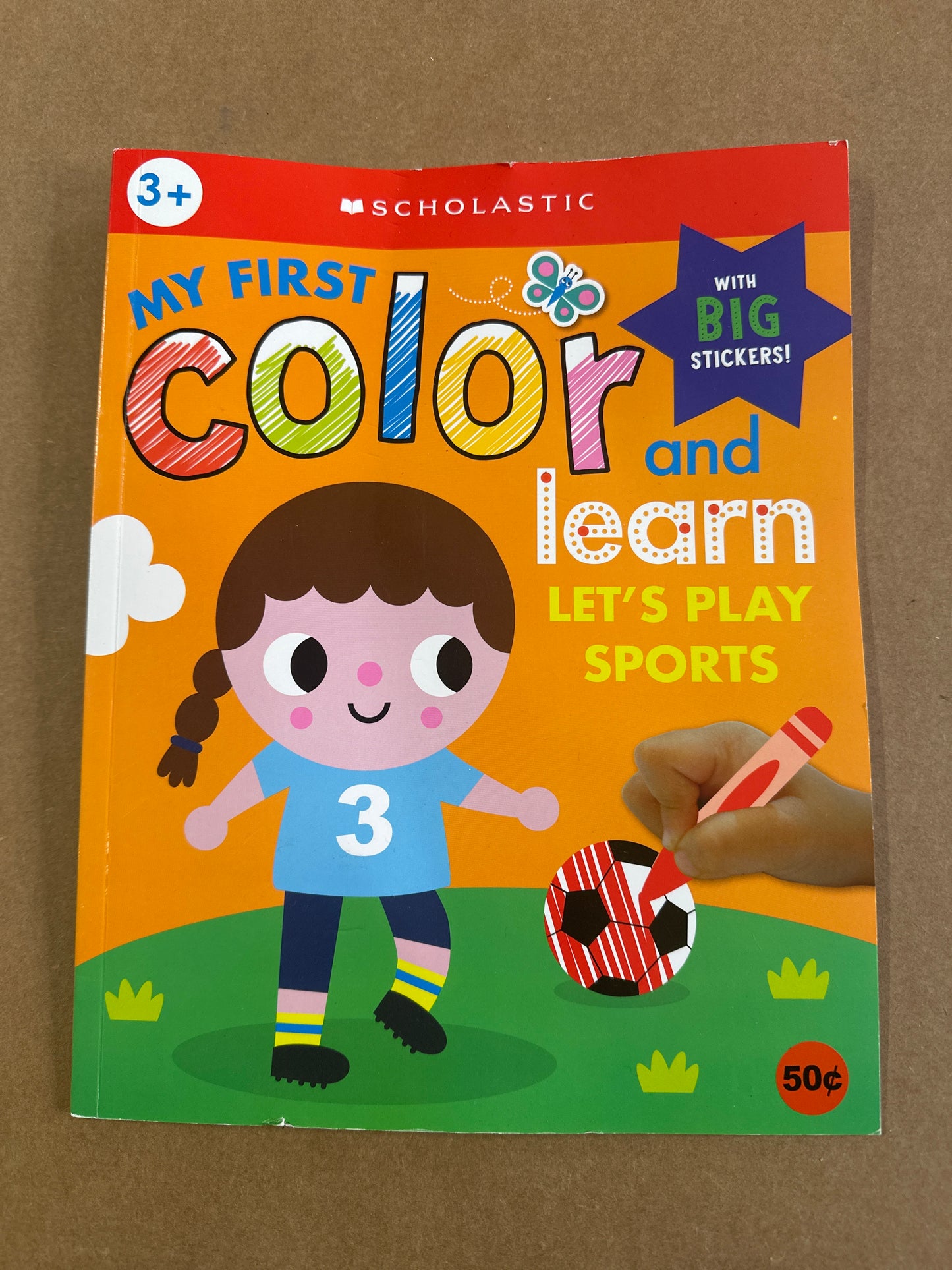 Scholastic My First Color and Learn Book - Let's Play Sports