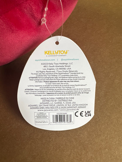 Squishmallow 8 Altman the Squid – Deep Red Plush