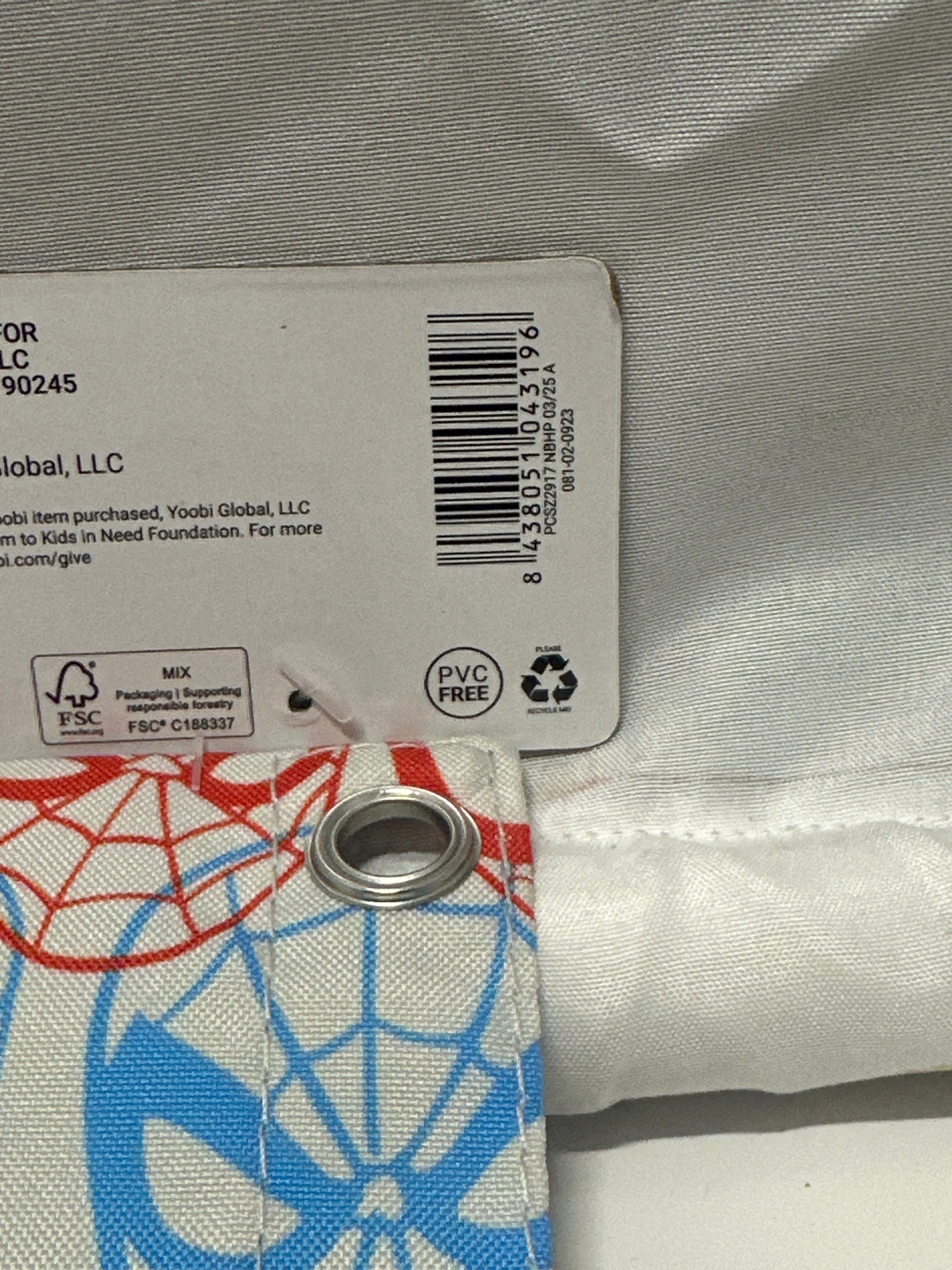 Yoobi Marvel Spider-Man Binder Zip Case 3 Ring Binder Pencil Pouch Red Blue White
