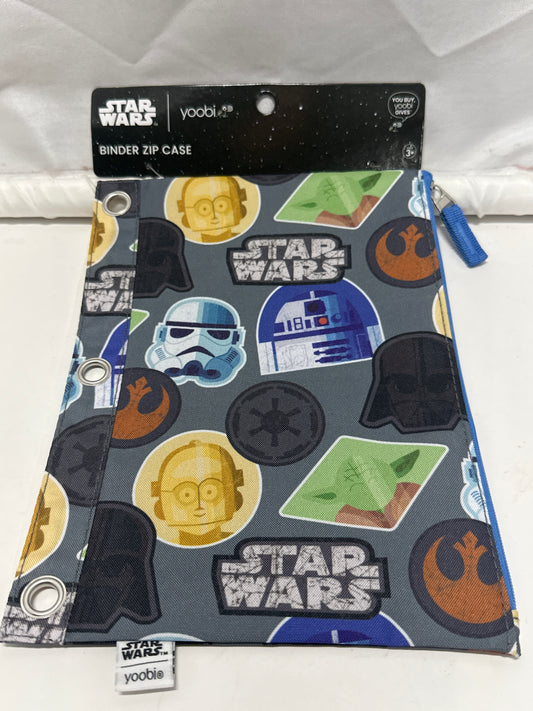 Yoobi Star Wars Binder Zip Case 3 Ring Binder Pencil Pouch Darth Vader R2-D2 C-3PO