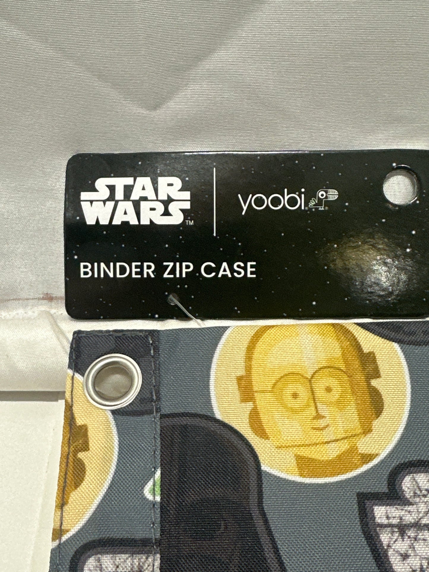 Yoobi Star Wars Binder Zip Case 3 Ring Binder Pencil Pouch Darth Vader R2-D2 C-3PO