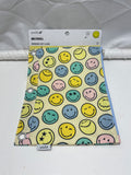 Yoobi SmileyWorld Binder Zip Case Pastel Smiley Faces 3 Ring Pencil Pouch New