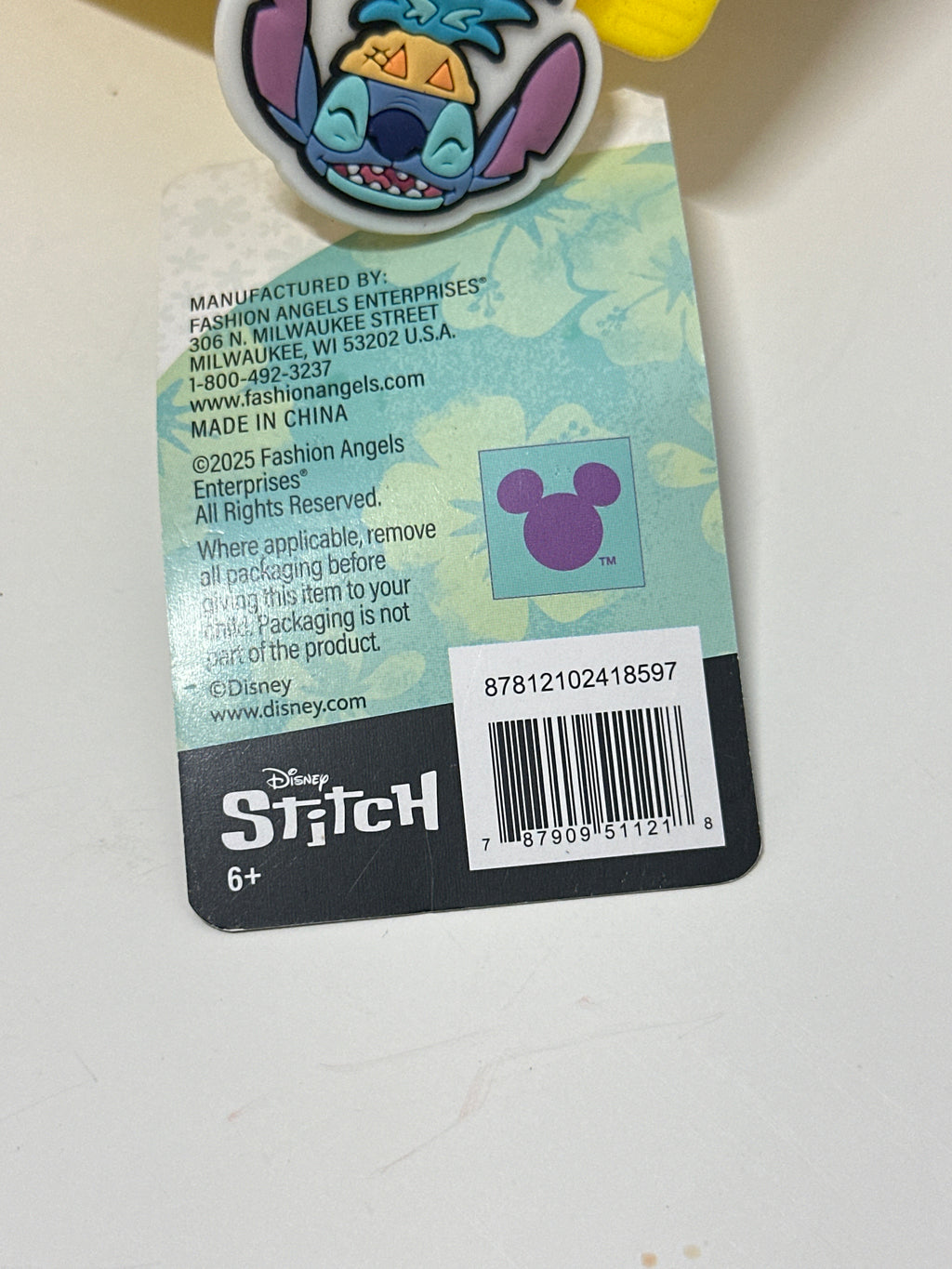 Disney Stitch Pineapple Juice Cart Silicone Pencil Case Cosmetic Pouch Yellow