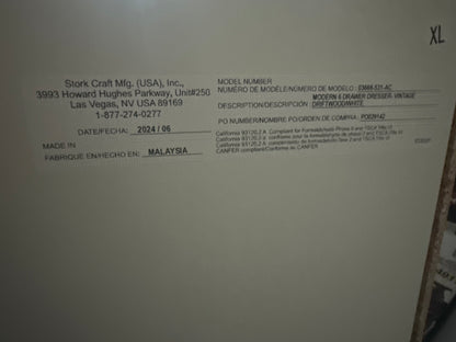 Storkcraft® Modern 6 Drawer Dresser