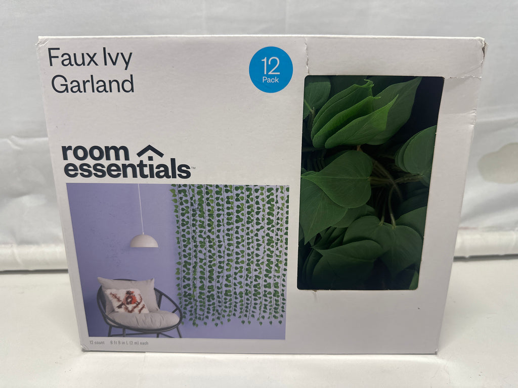 Room Essentials Faux Ivy Garland 12 Pack Artificial Hanging Vines 6ft 8in