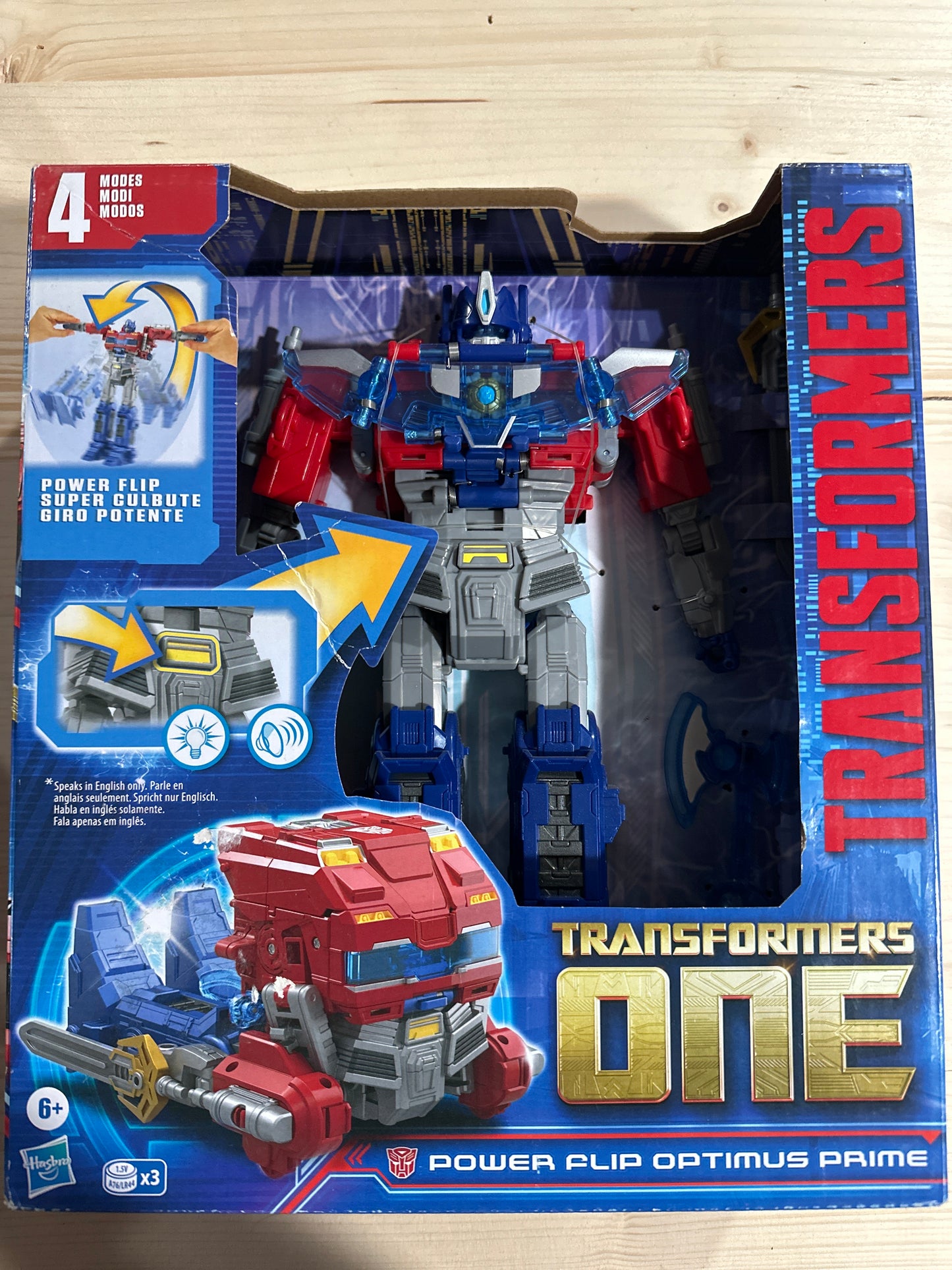 Transformers One Movie Power Flip Optimus Prime