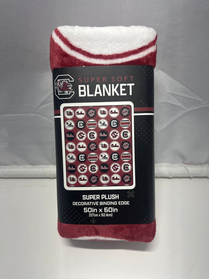 South Carolina Gamecocks Super Soft Plush Throw Blanket 50x60 Pegasus Sports