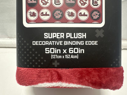South Carolina Gamecocks Super Soft Plush Throw Blanket 50x60 Pegasus Sports