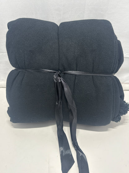 Catalonia Waterproof Blanket Black Fleece Throw Couch Travel Picnic Blanket