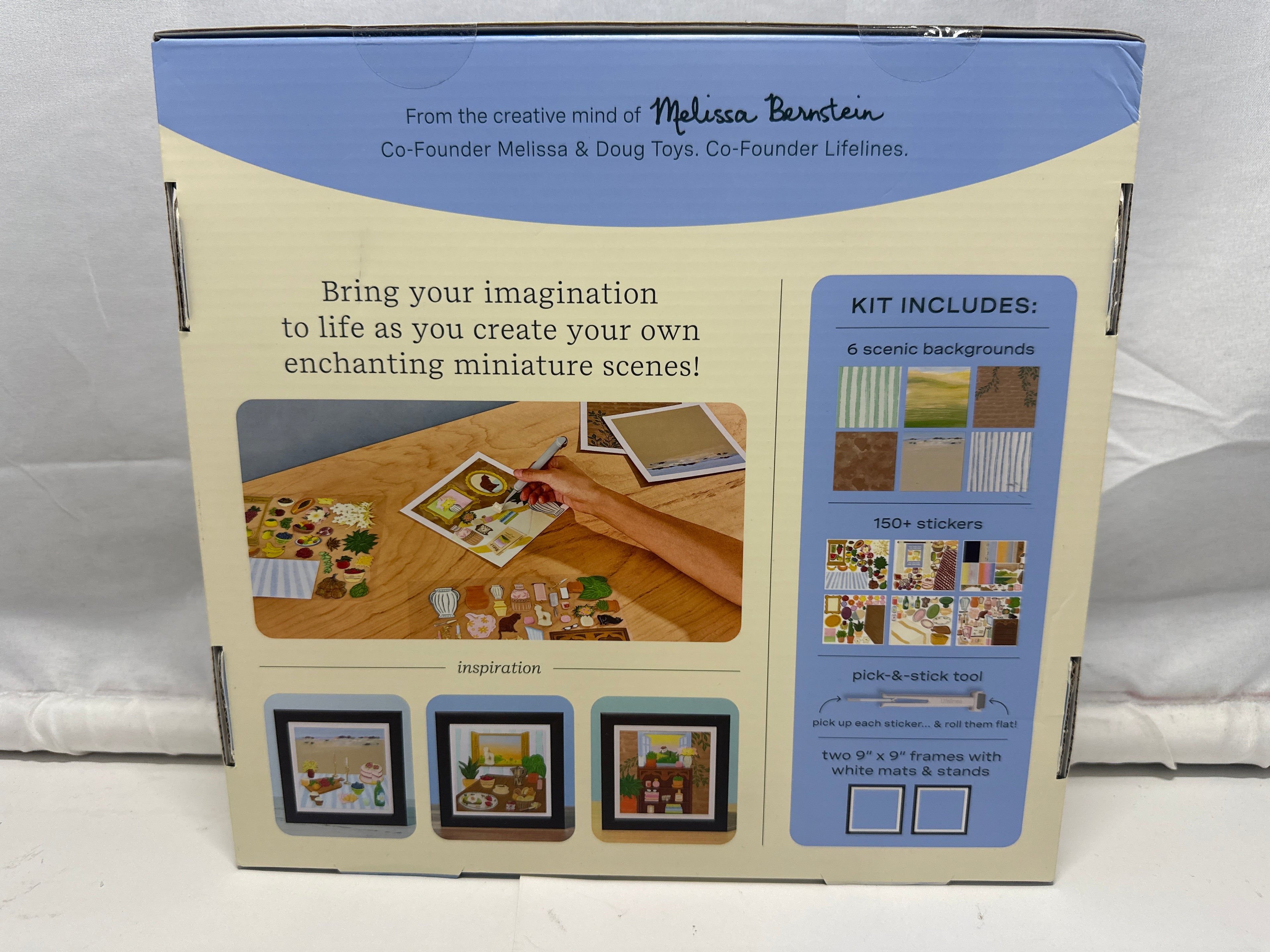 Lifelines FlowCrafts Collage Art Craft Kit 2 Framed Collages 150+ Stickers