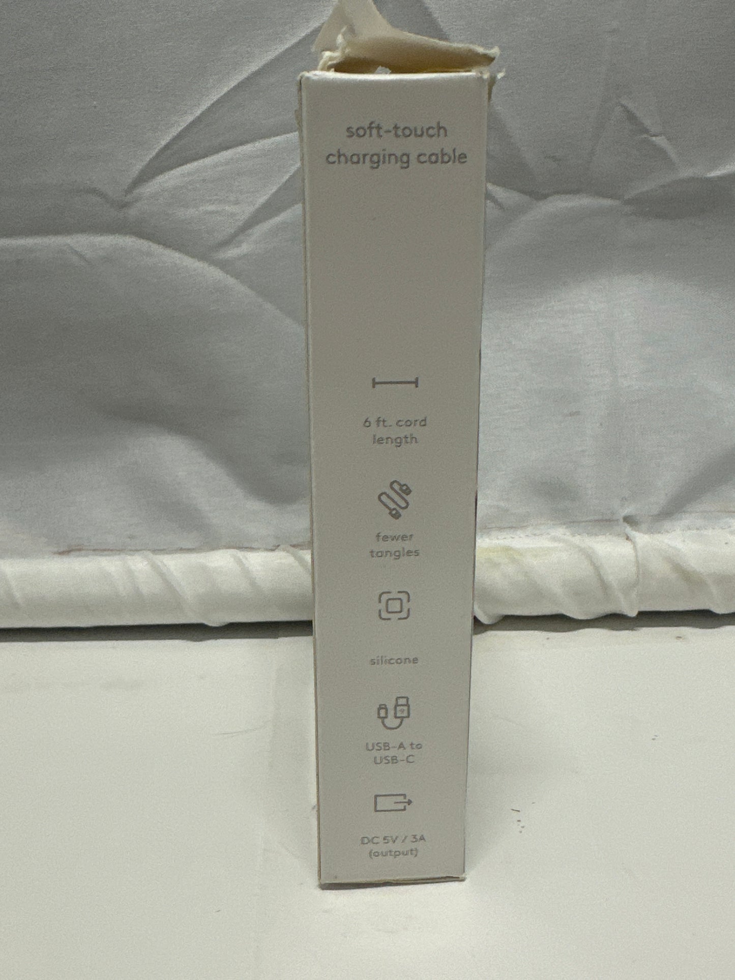 Heyday 6ft USB-A to USB-C Soft-Touch Charging Cable Cosmetic Pink