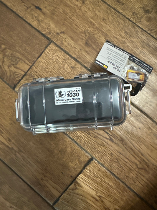Pelican 1030 Micro Case (Black/Clear)