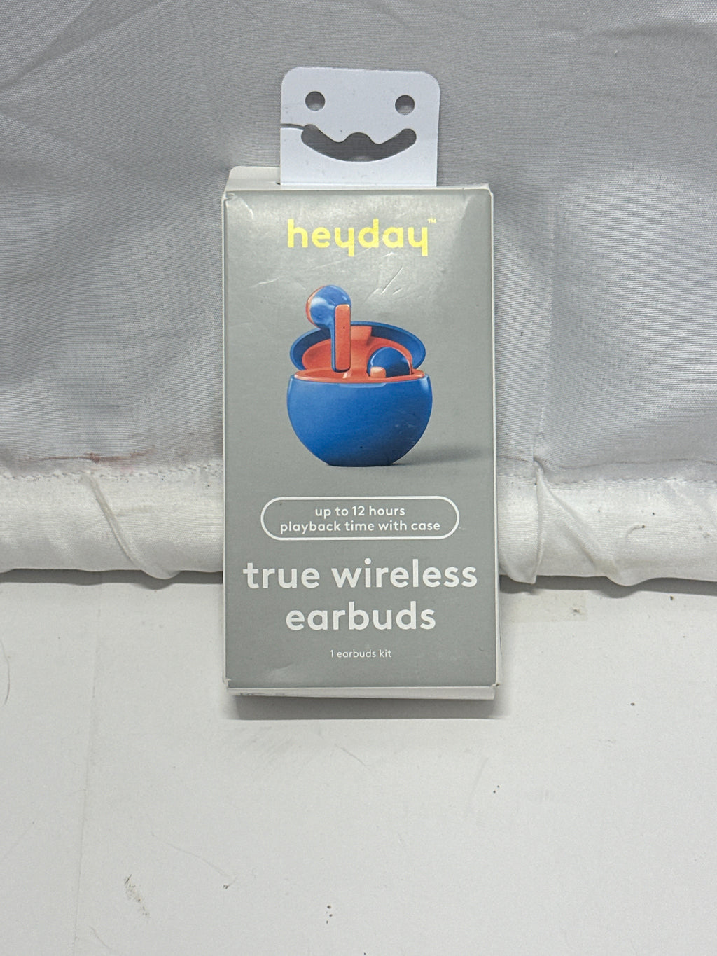 heyday True Wireless Earbuds Bluetooth 5.3 Bright Blue with Charging Case New