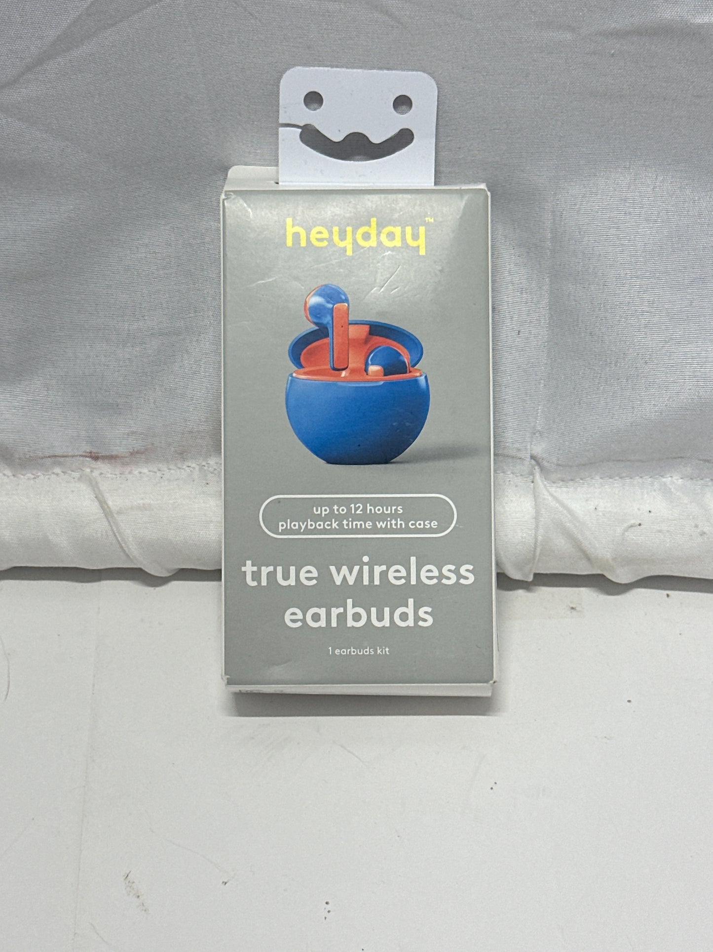 heyday True Wireless Earbuds Bluetooth 5.3 Bright Blue with Charging Case New