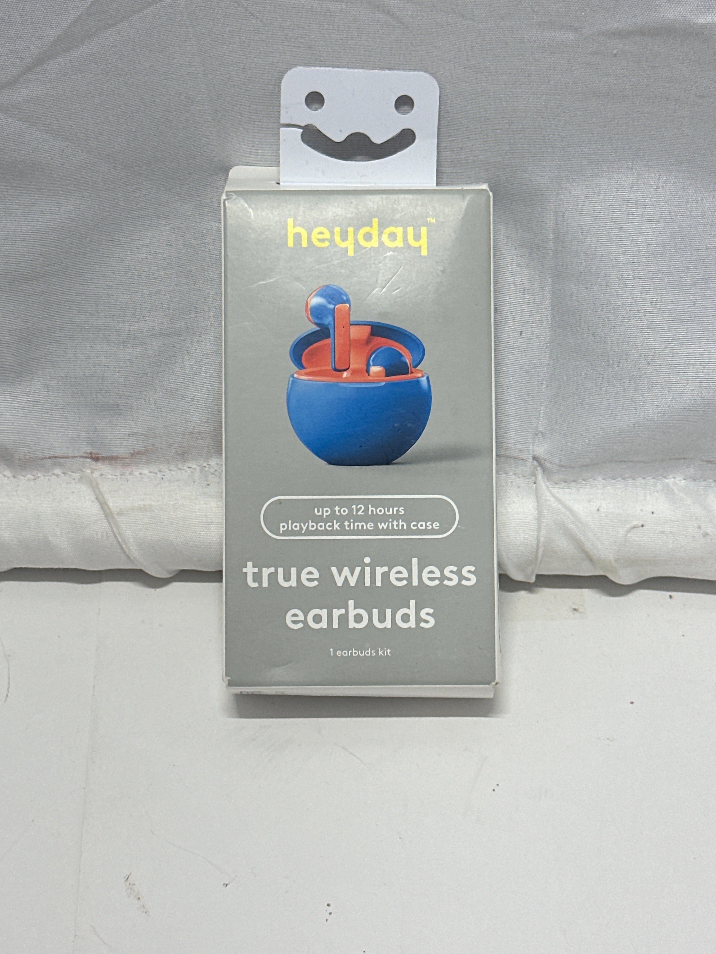 heyday True Wireless Earbuds Bluetooth 5.3 Bright Blue with Charging Case New