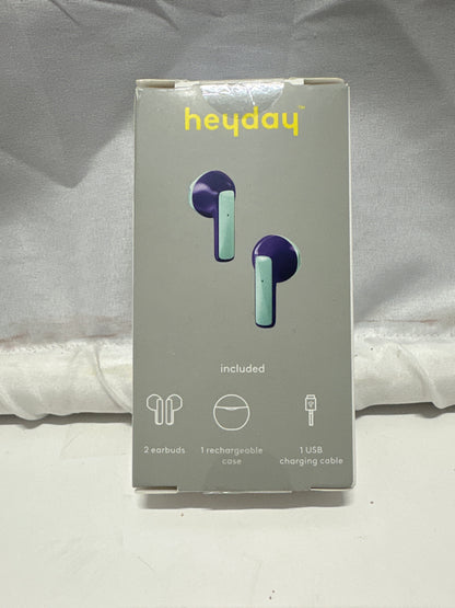 heyday True Wireless Earbuds Bluetooth 5.3 Future Dusk with Charging Case New