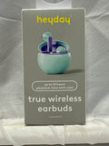 heyday True Wireless Earbuds Bluetooth 5.3 Spring Teal with Charging Case New