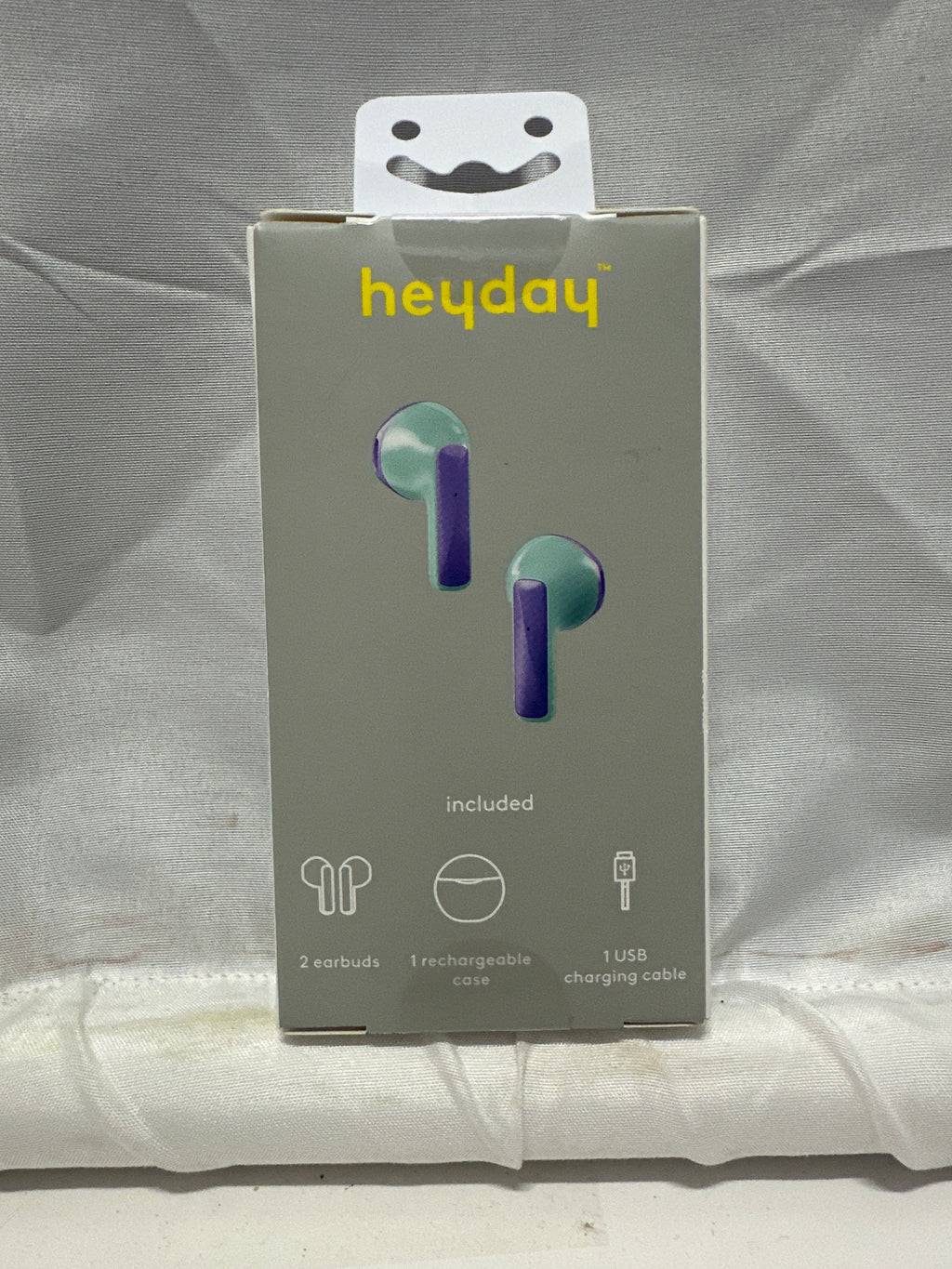 heyday True Wireless Earbuds Bluetooth 5.3 Spring Teal with Charging Case New