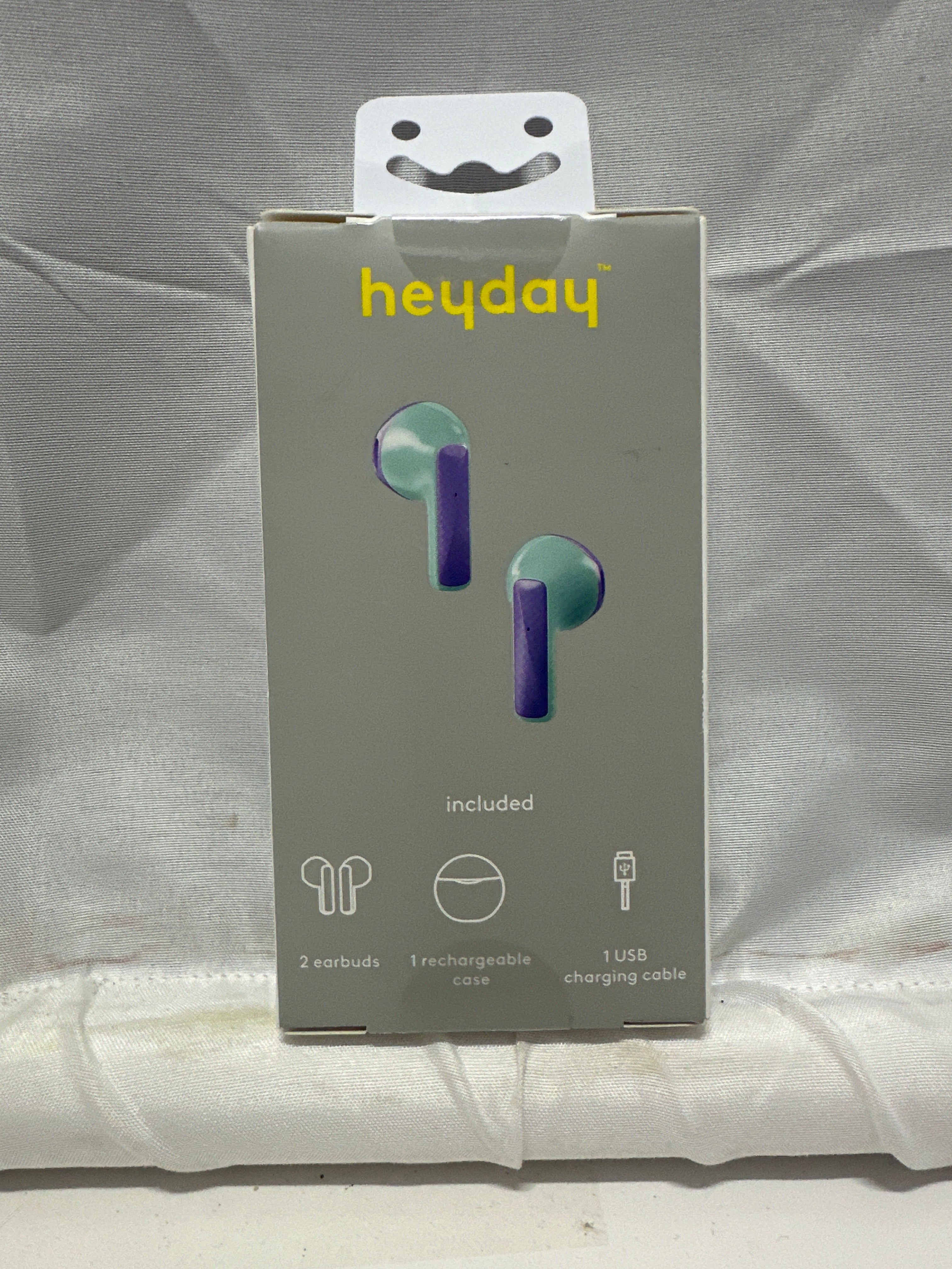 heyday True Wireless Earbuds Bluetooth 5.3 Spring Teal with Charging Case New