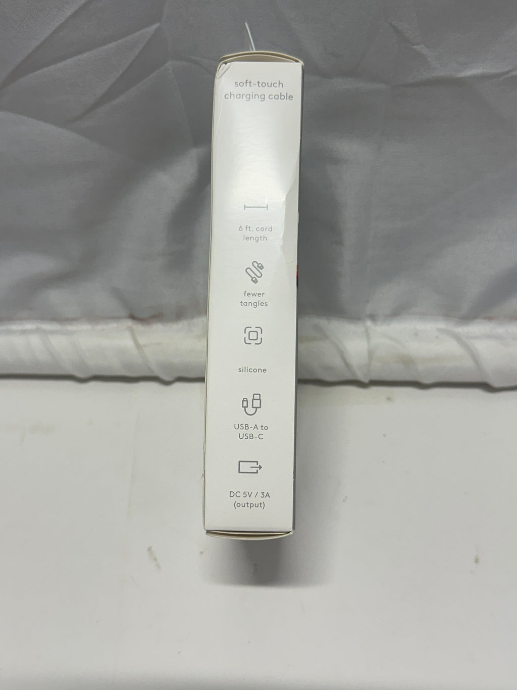 Heyday 6ft USB-A to USB-C Soft-Touch Charging Cable Coral
