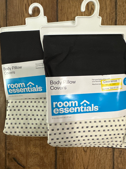 Body Pillow Cover - Room Essentials ™-Black and white