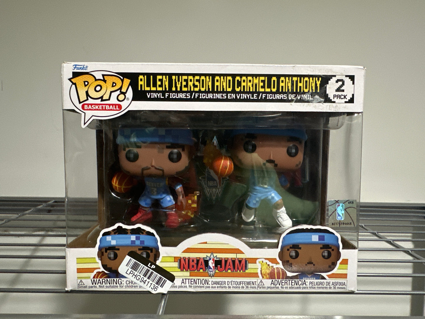 Funko POP! Allen Iverson & Carmelo Anthony – NBA Jam 2-Pack