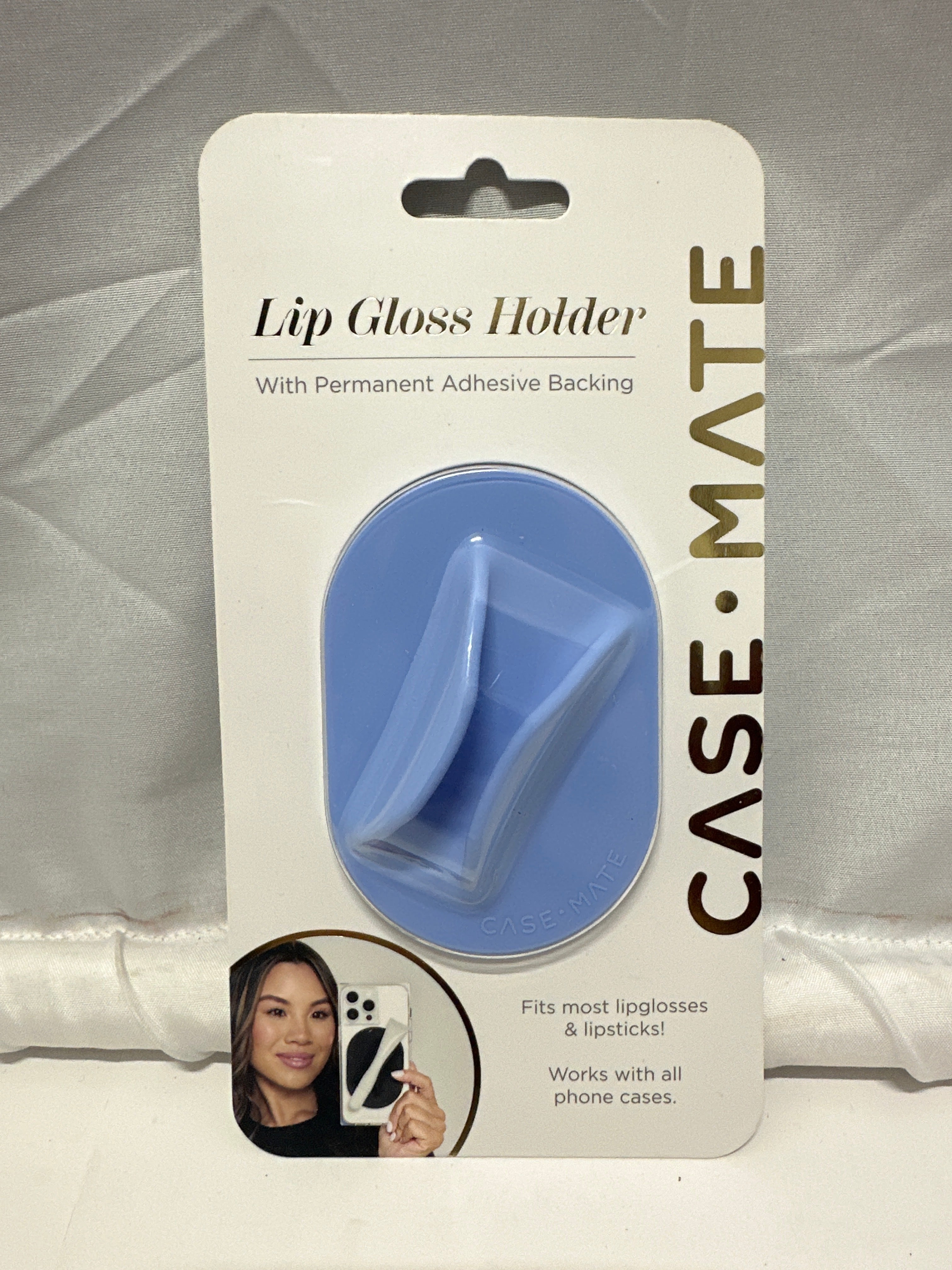 Case-Mate Lip Gloss Holder Adhesive Phone Case Accessory Blue