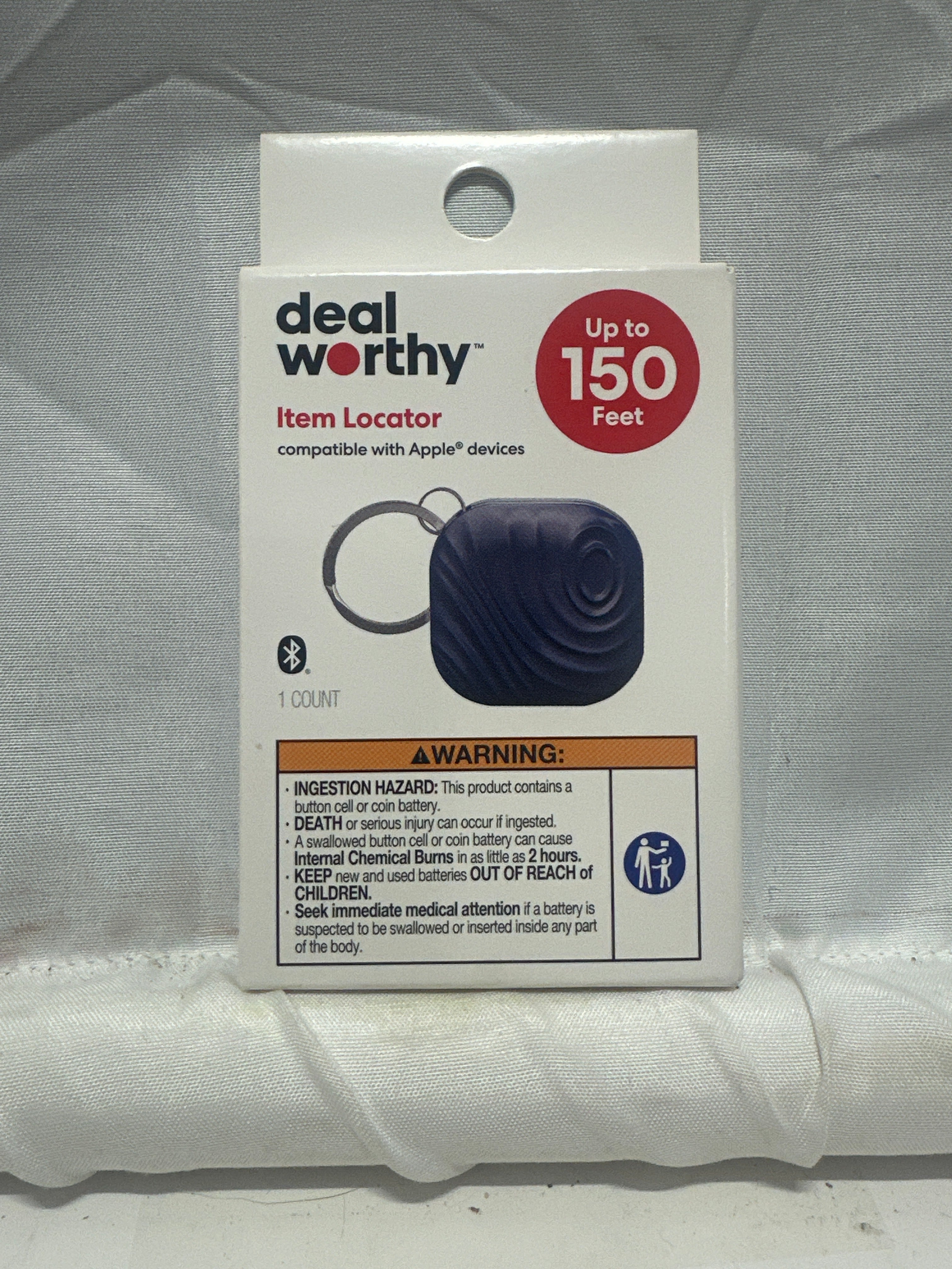 Dealworthy Apple Find My Bluetooth Item Locator Tracker Navy Blue