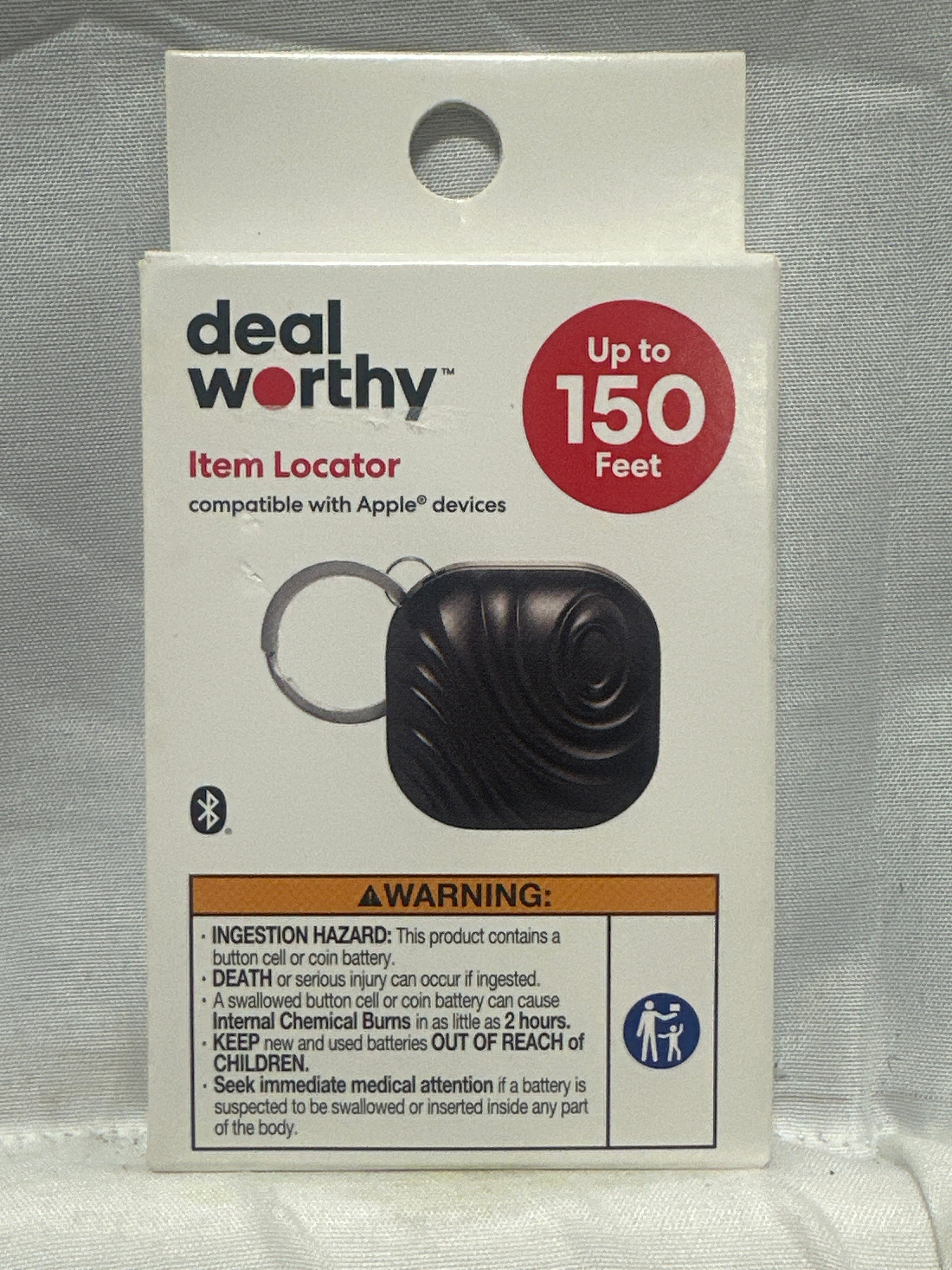 Dealworthy Item Locator Bluetooth Tracker Apple Find My Black Key Finder