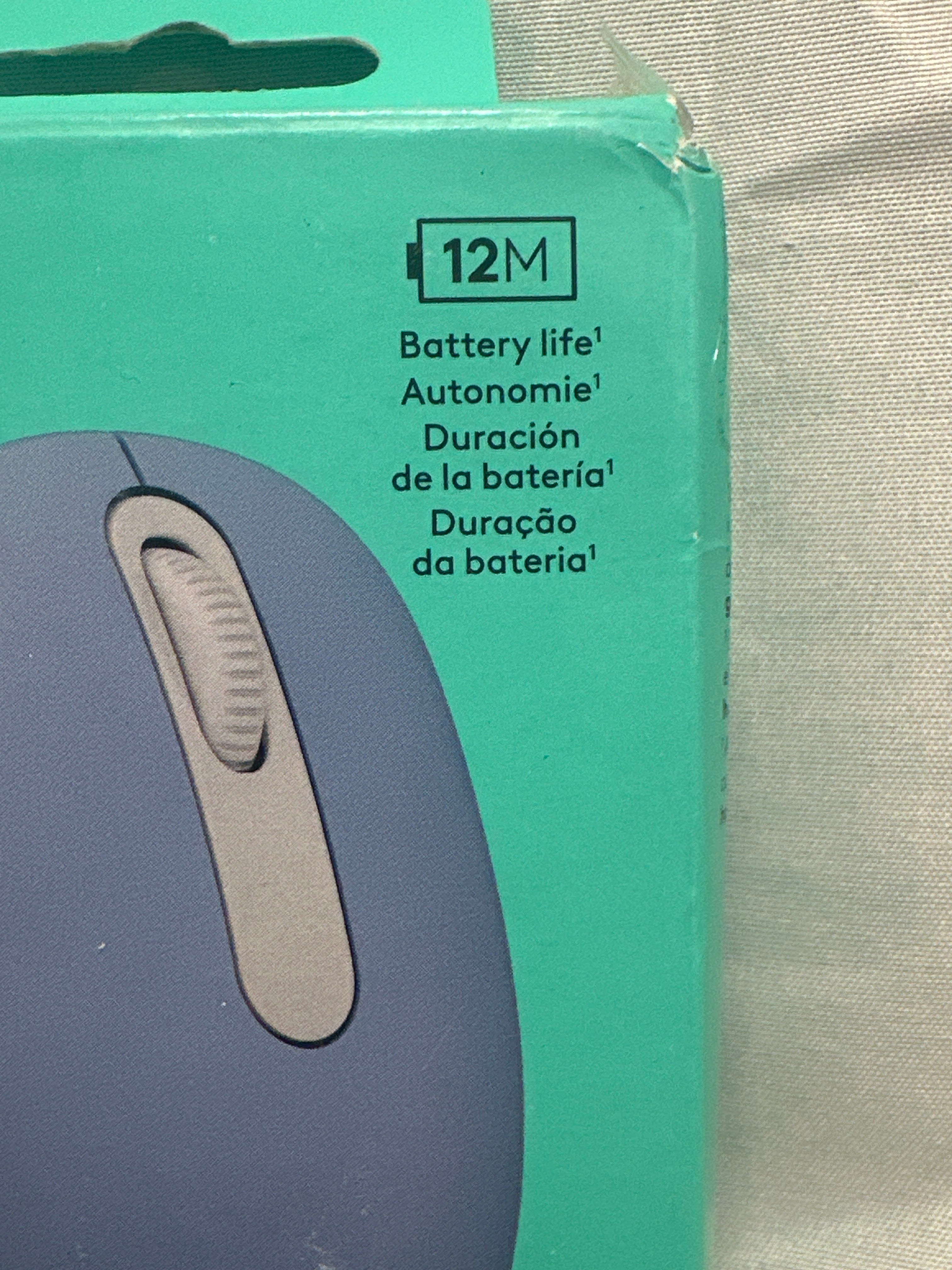 Logitech M196 Bluetooth Wireless Mouse Blue 12-Month Battery
