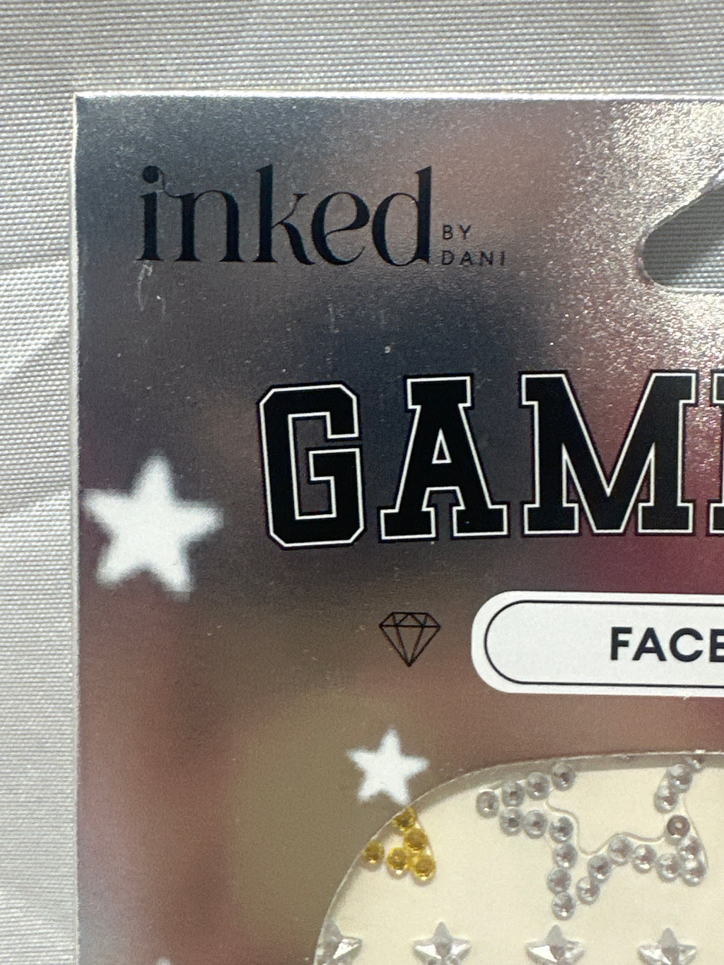 Inked by Dani Game Day Touch Down Face Gems Rhinestone Stickers Football (5 PACK)