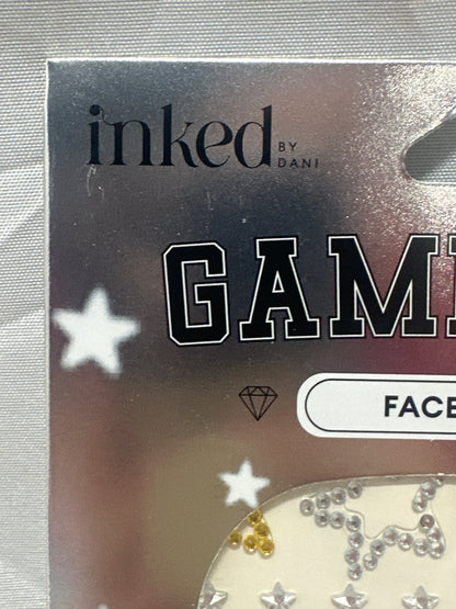 Inked by Dani Game Day Touch Down Face Gems Rhinestone Stickers Football (5 PACK)