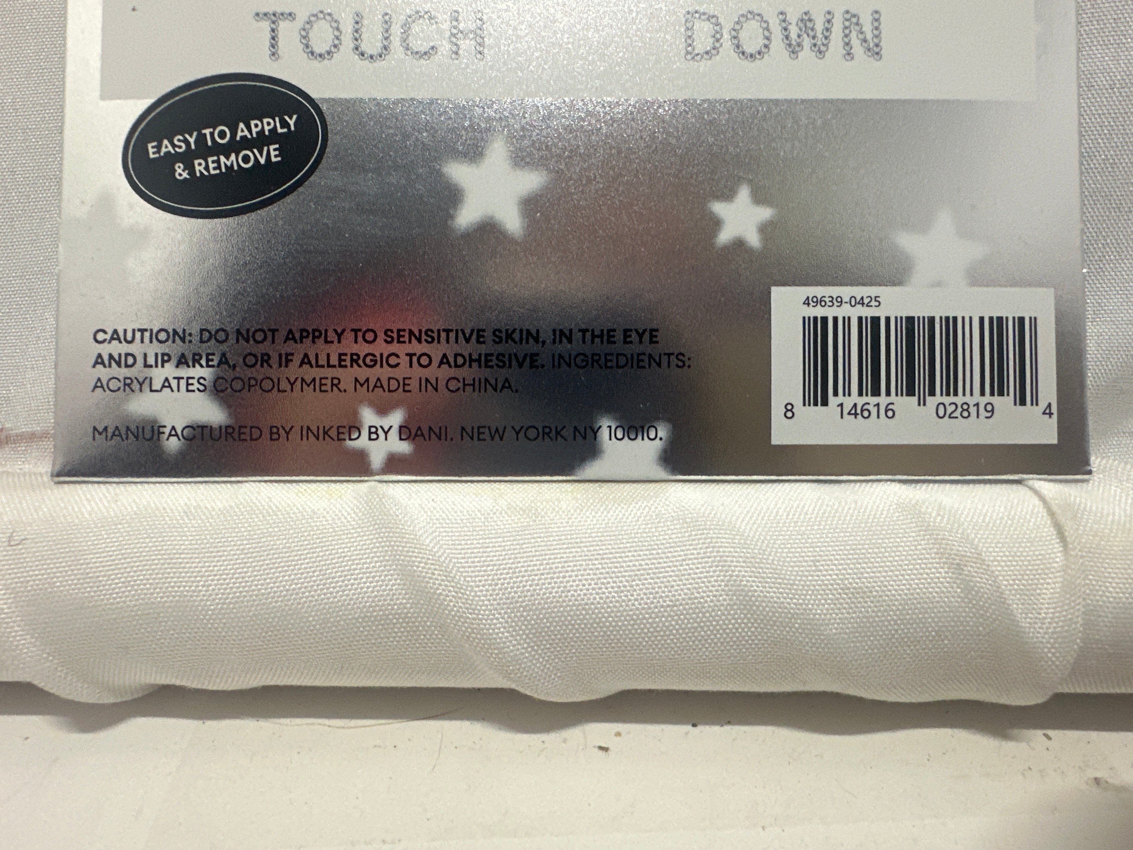 Inked by Dani Game Day Touch Down Face Gems Rhinestone Stickers Football (5 PACK)