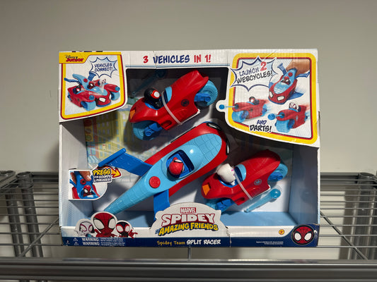 Marvel’s Spidey and His Amazing Friends – 8.5" Team Split Three-in-One Racer Vehicle