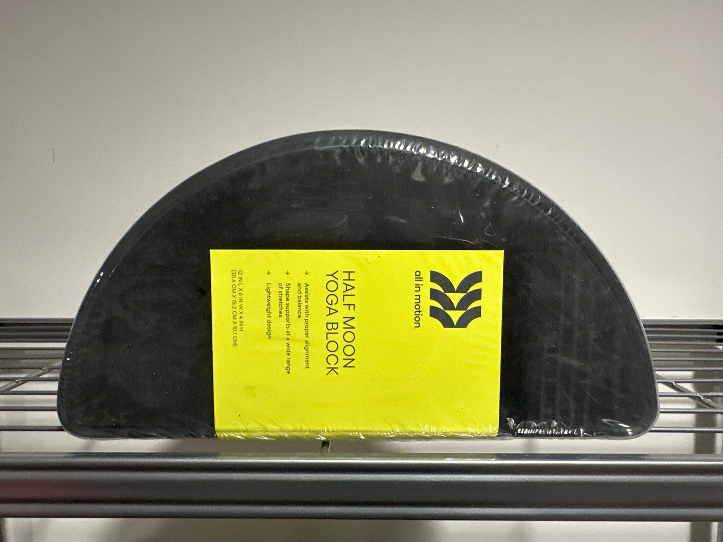 Half Moon Yoga Block - All In Motion™: EVA Foam Fitness Accessory