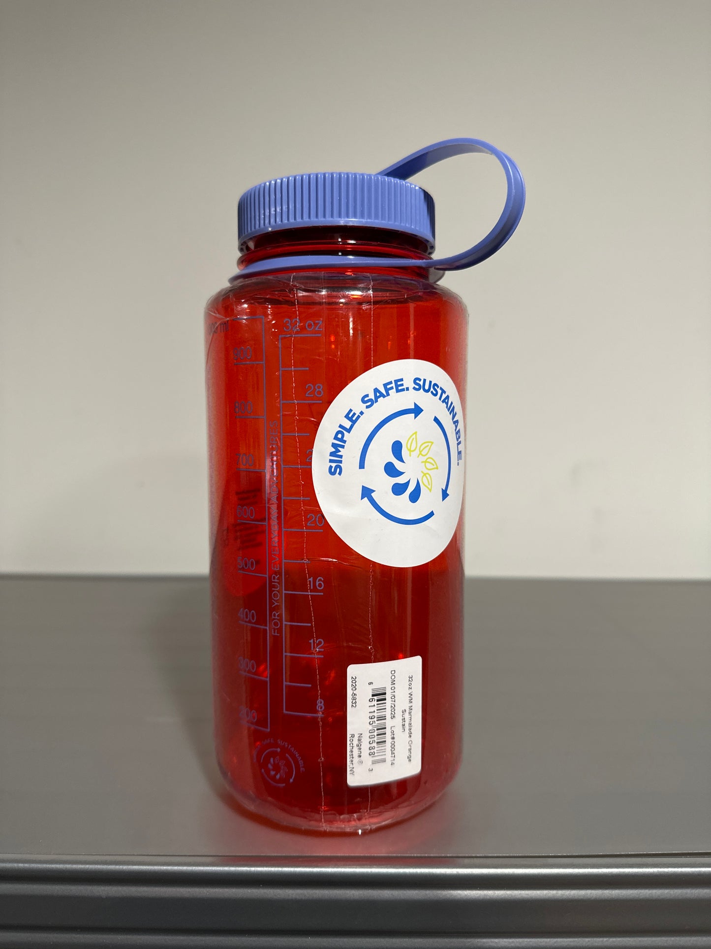 Nalgene Wide Mouth 32 oz Sustain Bottle - Marmalade