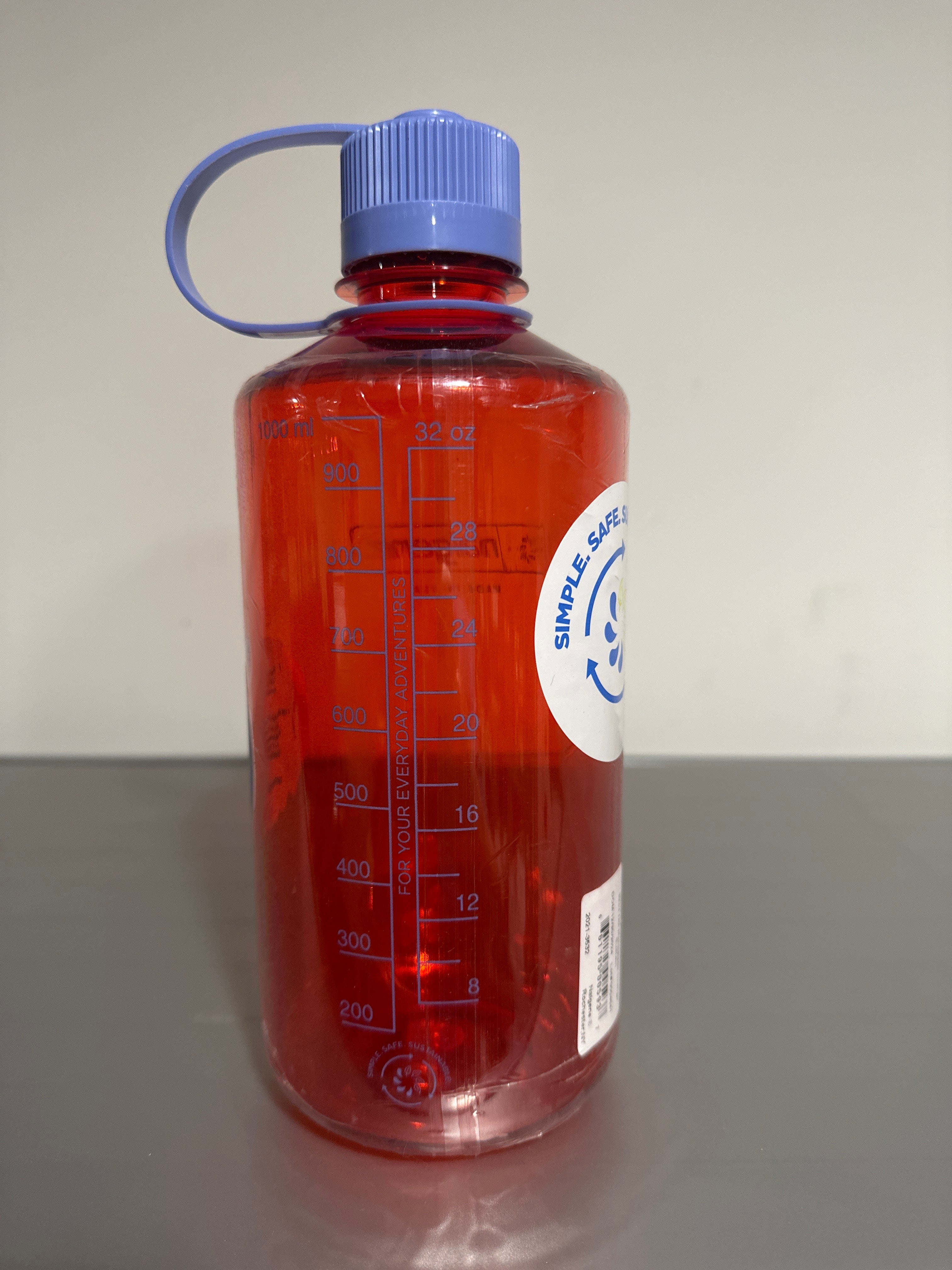 Nalgene 32oz Narrow Mouth Sustain Water Bottle - Marmalade