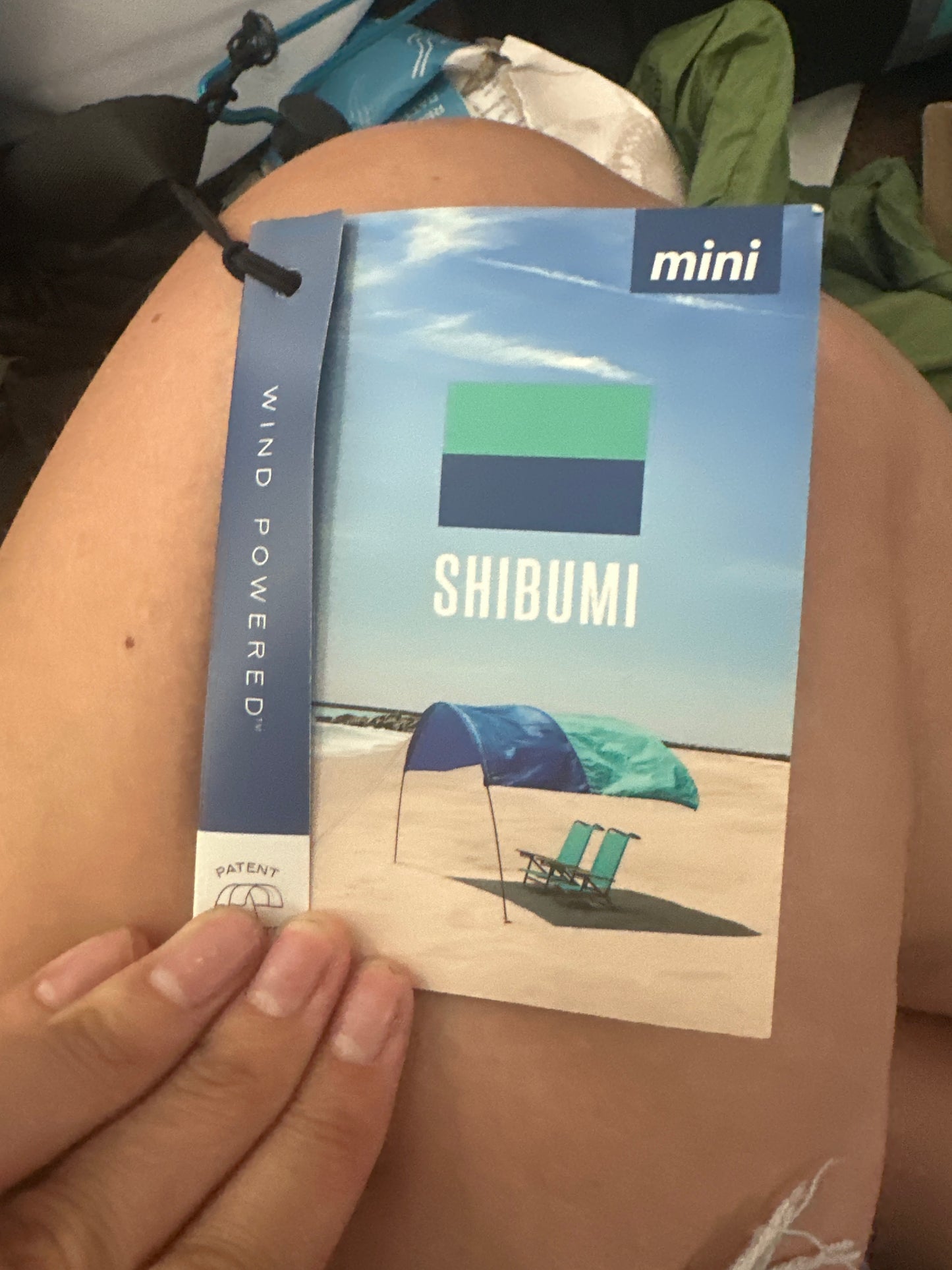 Shibumi Shade Mini®, World's Best Beach Shade with Quiet Canopy with Wind Assist Included, The Original Wind-Powered® Beach Canopy, Provides 75 Sq. Ft. of Shade up to 8ppl, Sets up in 2 Min