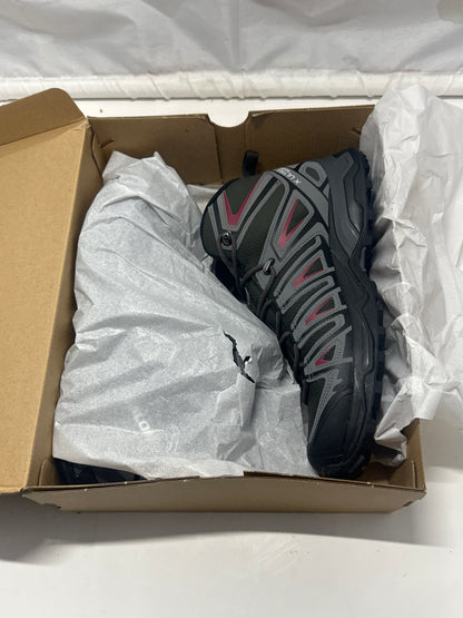 Salomon X Ultra Pioneer Mid CSWP Men's Hiking Boots Black Gray Red Size 10.5