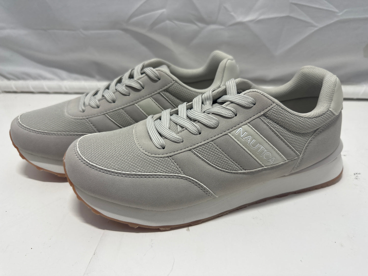 Nautica Outfall 3 Men's Athletic Shoes Light Gray Size 8.5 New