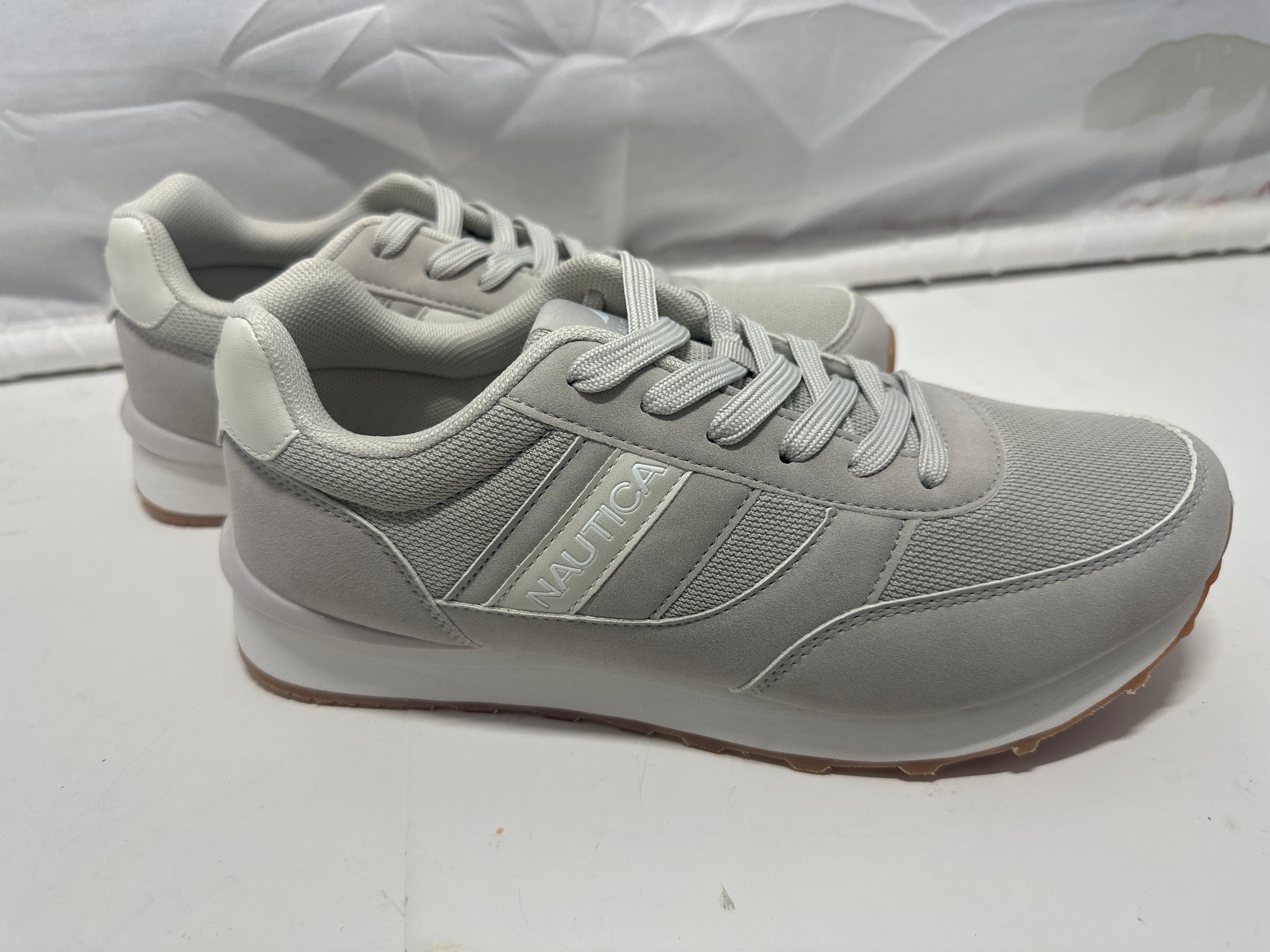 Nautica Outfall 3 Men's Athletic Shoes Light Gray Size 8.5 New