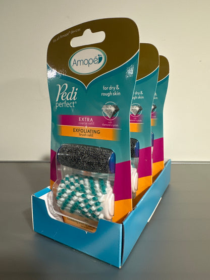 Amope Pedi Perfect Mixed Refills – 3 Packs (2 Refills per Pack)