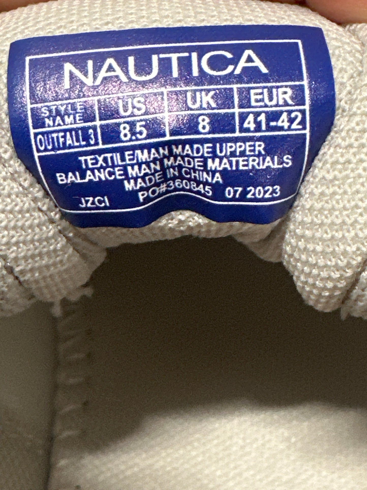 Nautica Outfall 3 Men's Athletic Shoes Light Gray Size 8.5 New