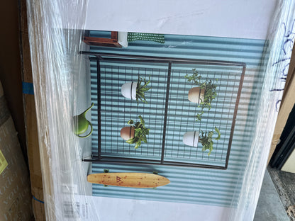 A-Frame Patio Decorative Screen Black 1.83'x5.41'x4.25' - Room Essentials™