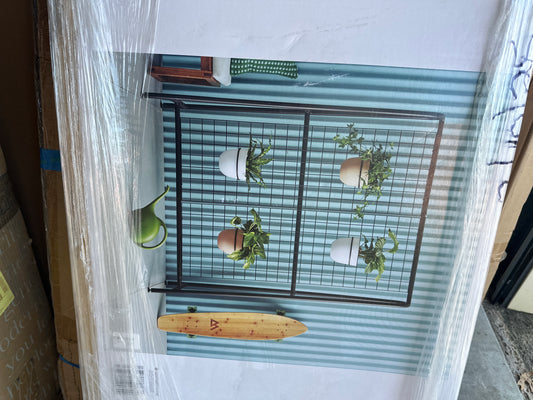 A-Frame Patio Decorative Screen Black 1.83'x5.41'x4.25' - Room Essentials™